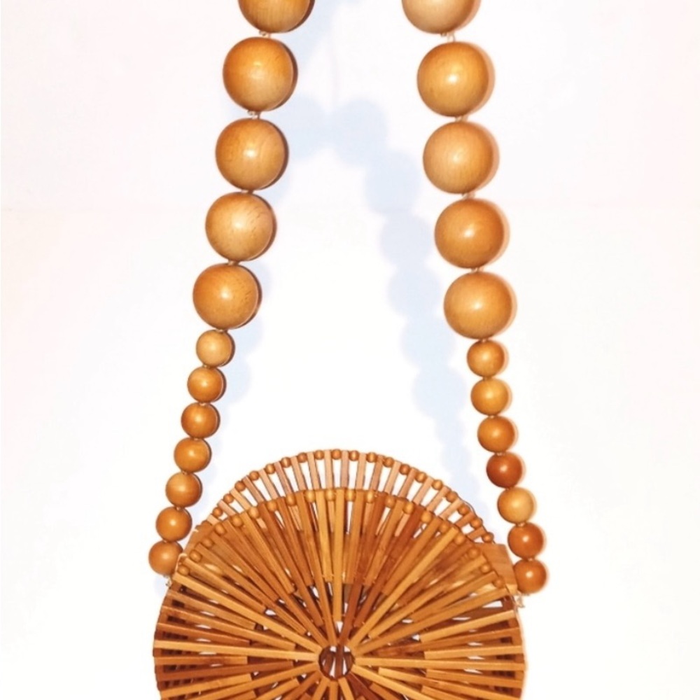 Cult Gaia Bamboo Wooden Bag